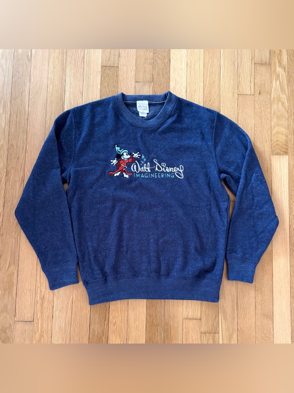 Walt Disney Imaginnering Exclusive Crewneck Sweatshirt Sorcerer Mickey Rare